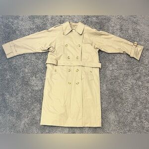 Burberry Kensington Heritage Trench Coat Women’s Size 6 Honey Beige Nova Check
